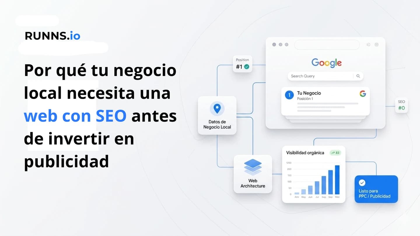 Por qué tu negocio local necesita una web con SEO antes de invertir en publicidad